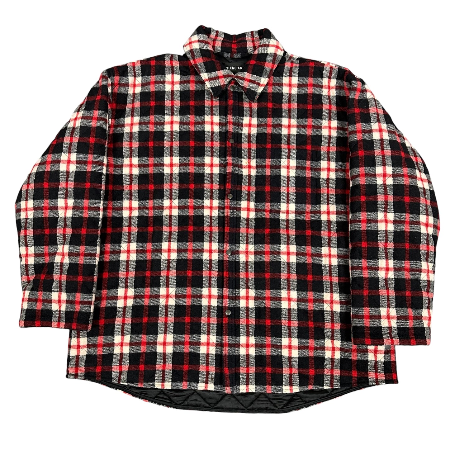 Balenciaga Wool Red Plaid Jacket