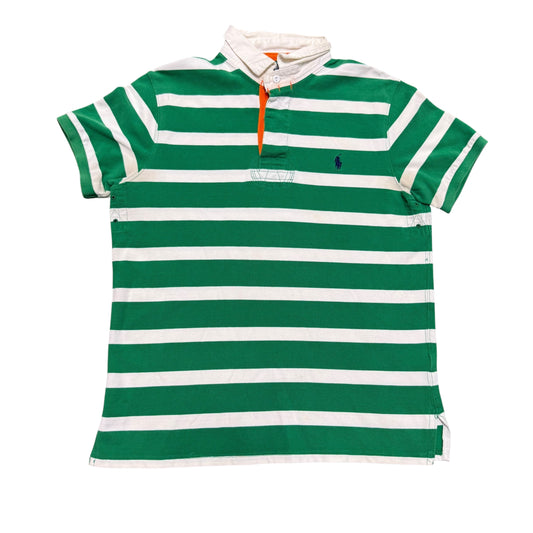 Ralph Lauren Green/White Stripe Polo