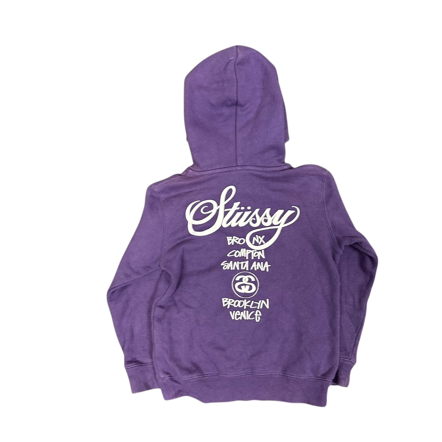 Stussy Purple World Tour hoodie