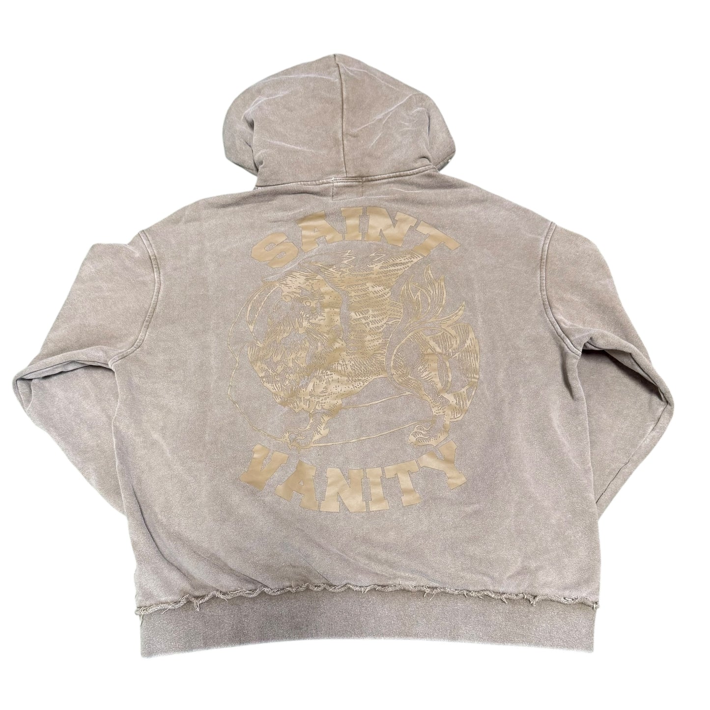 NEW Saint Vanity Brown Studded Zip Hoodie