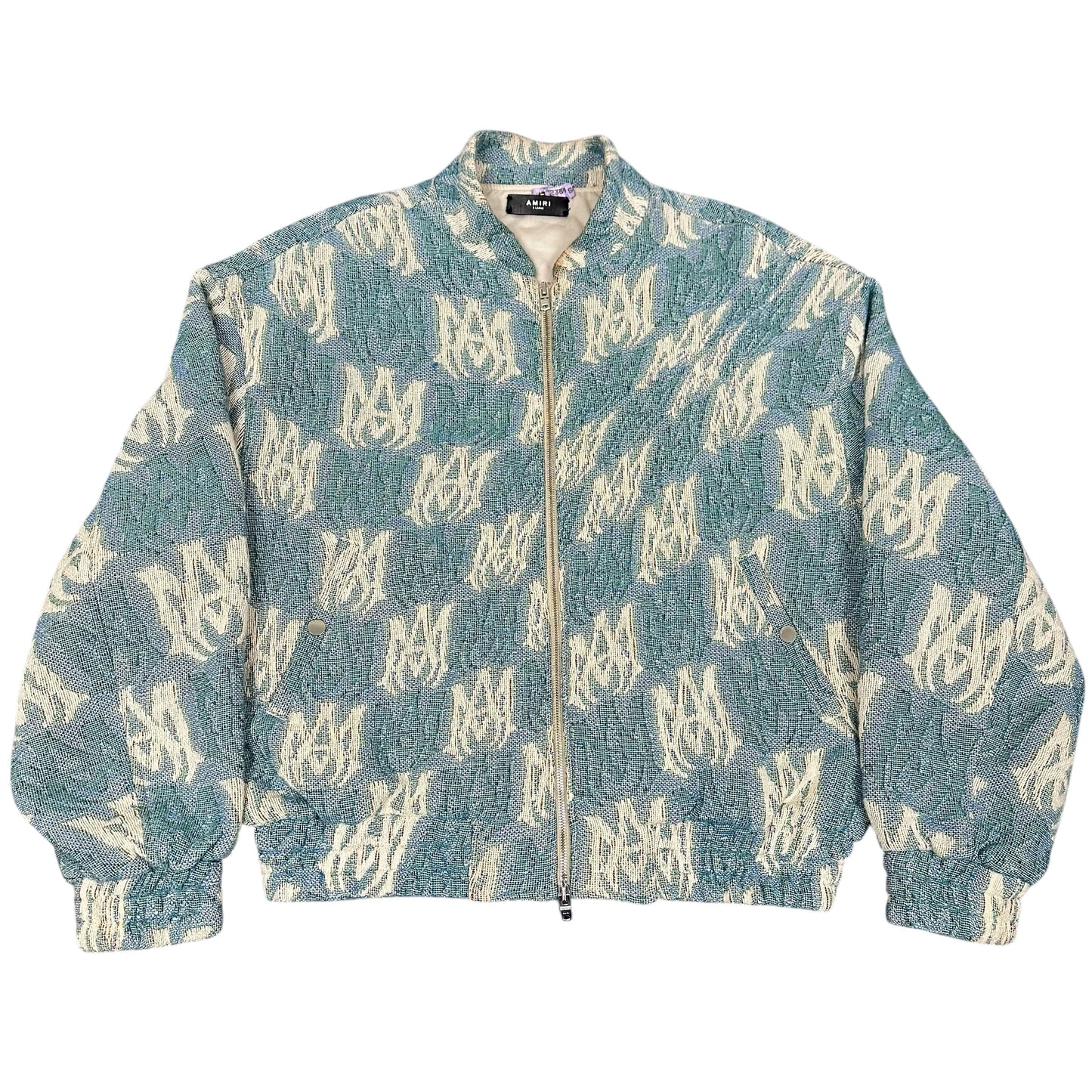Amiri Tapestry Blue Bomber Jacket