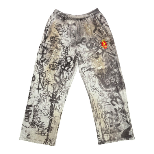 Balenciaga Grey Graffiti Skate SweatPants