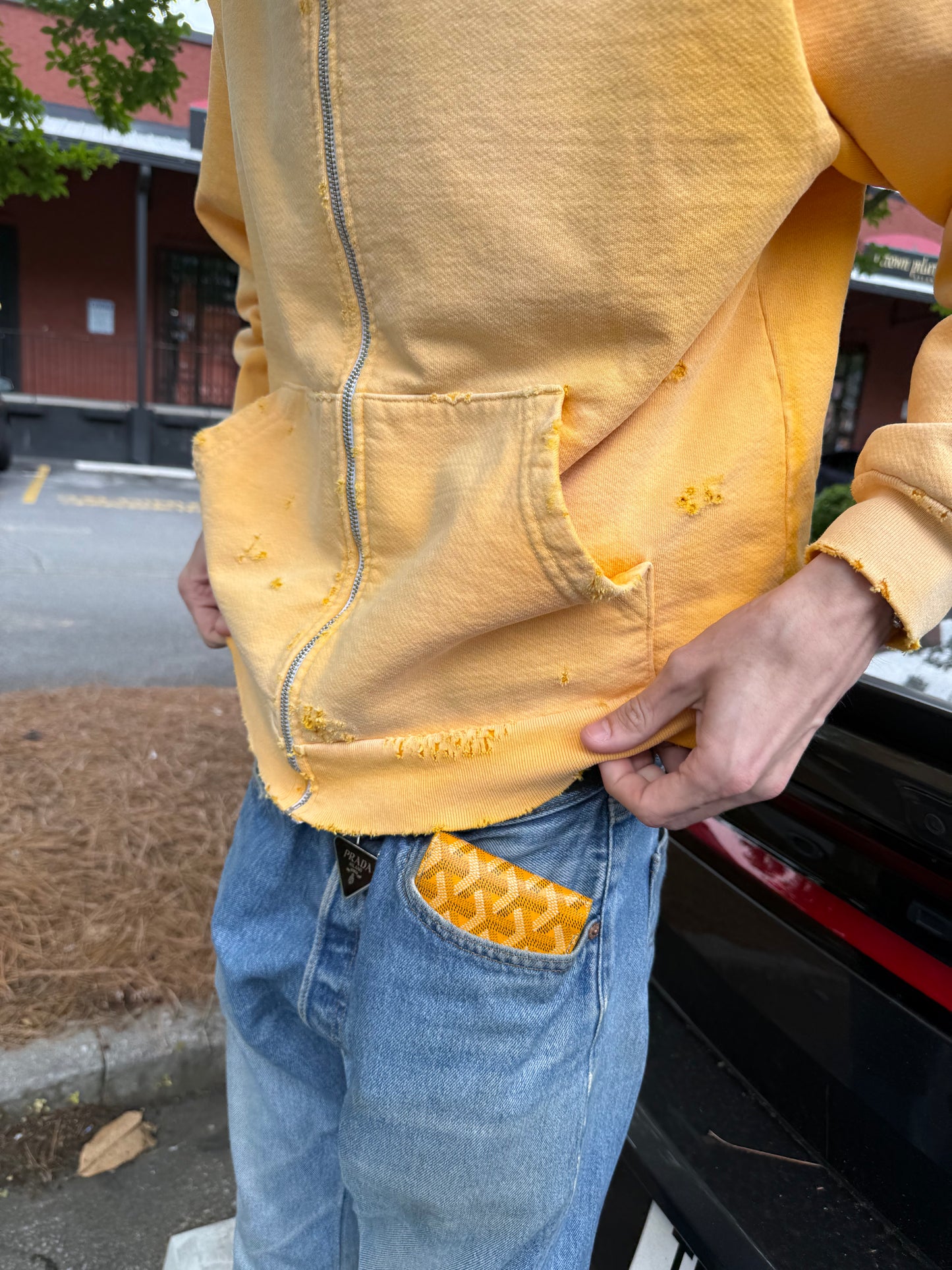 Breath In Time “CILY” Zip Up Hoodie “Yellow”