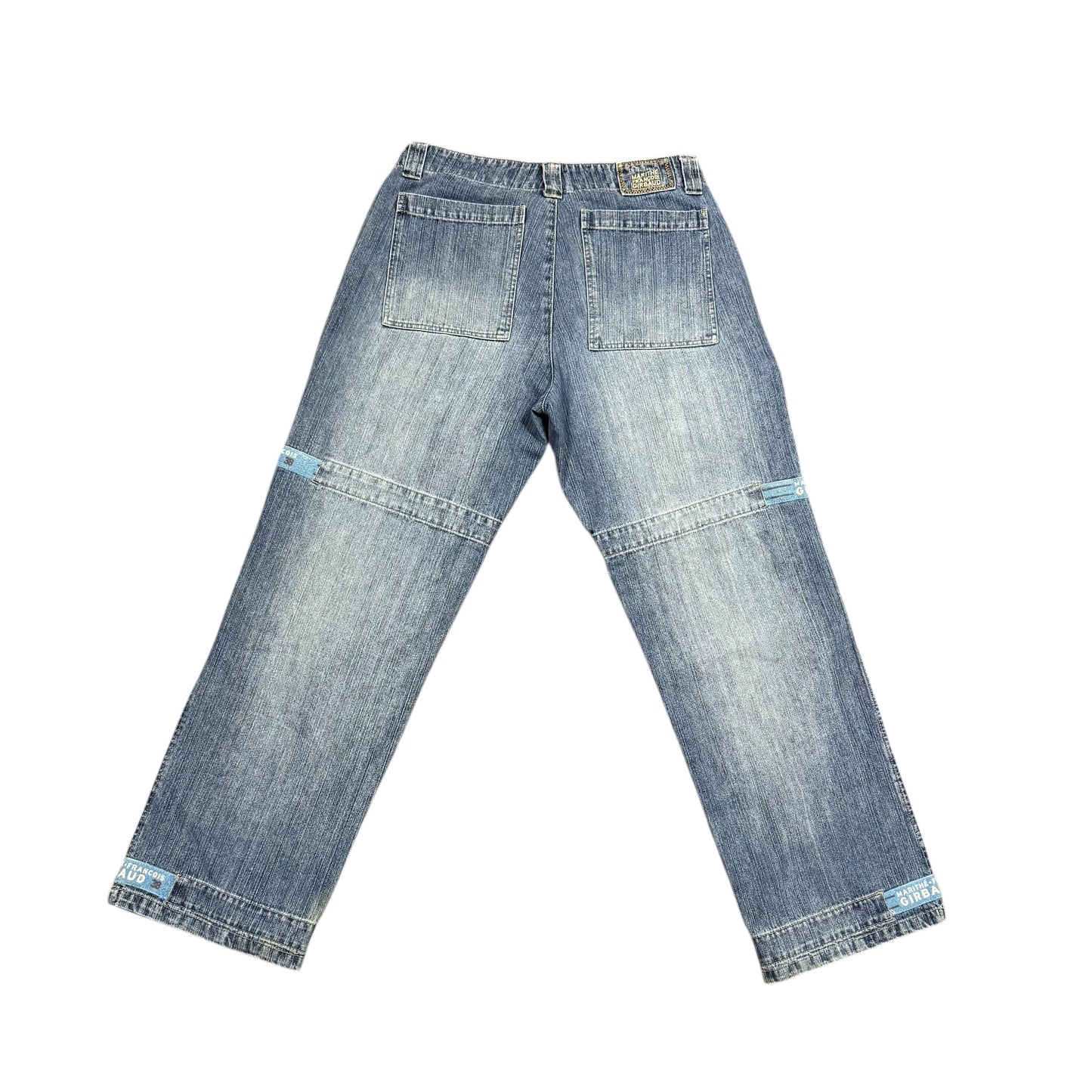 Vintage Girbaud Jeans Baby Blue/ White