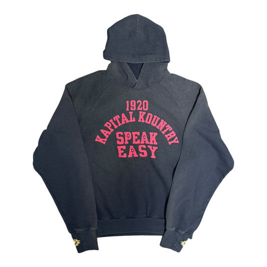 Kapital Navy Speak Easy Hoodie