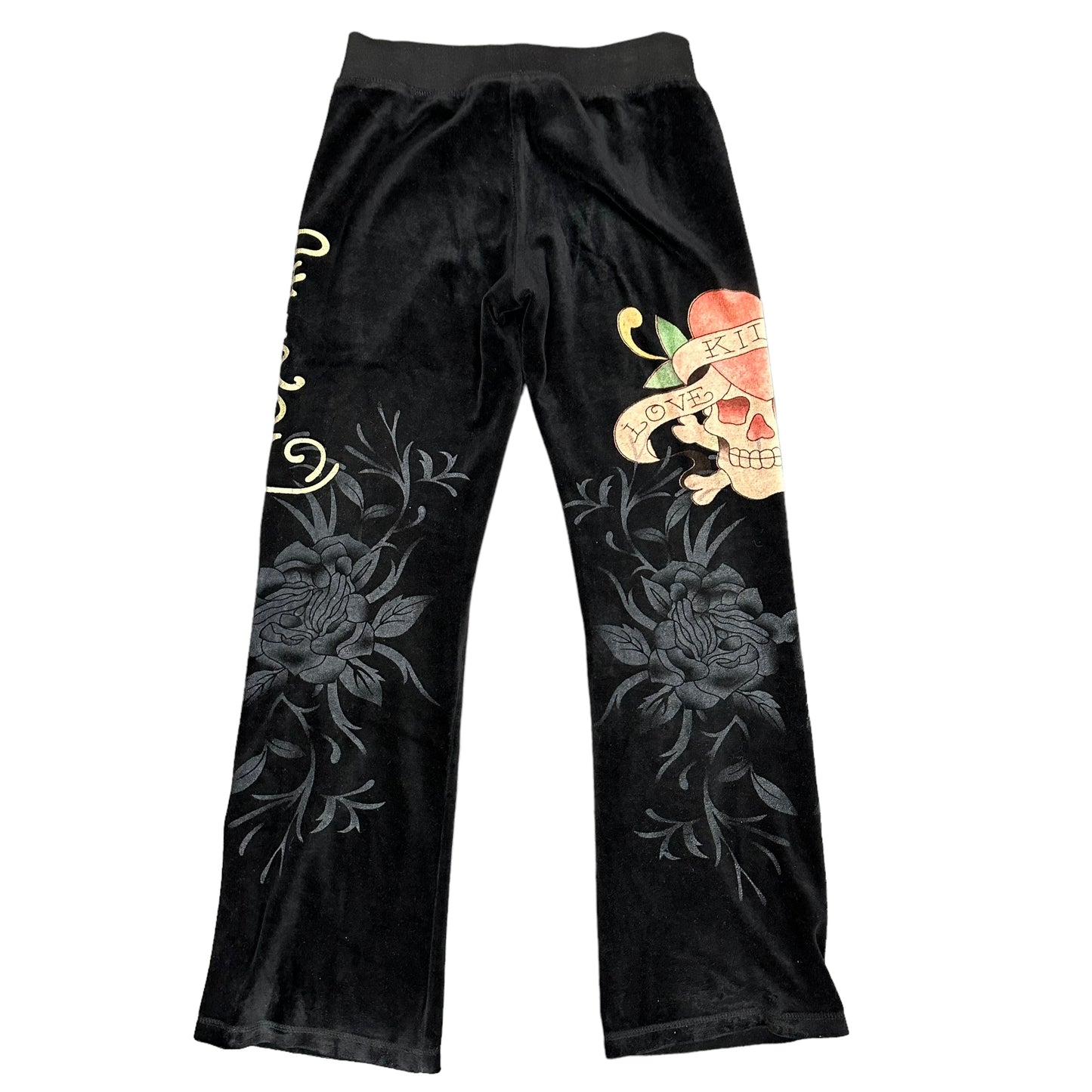 Ed Hardy Black Love Kills Sweatpants