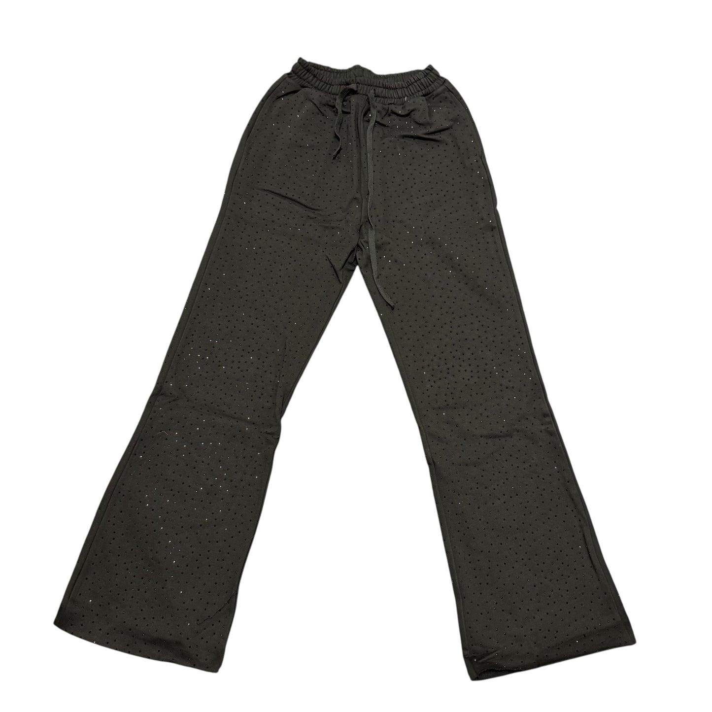 NEW Saint Vanity “Oreo” Black Flare Sweats