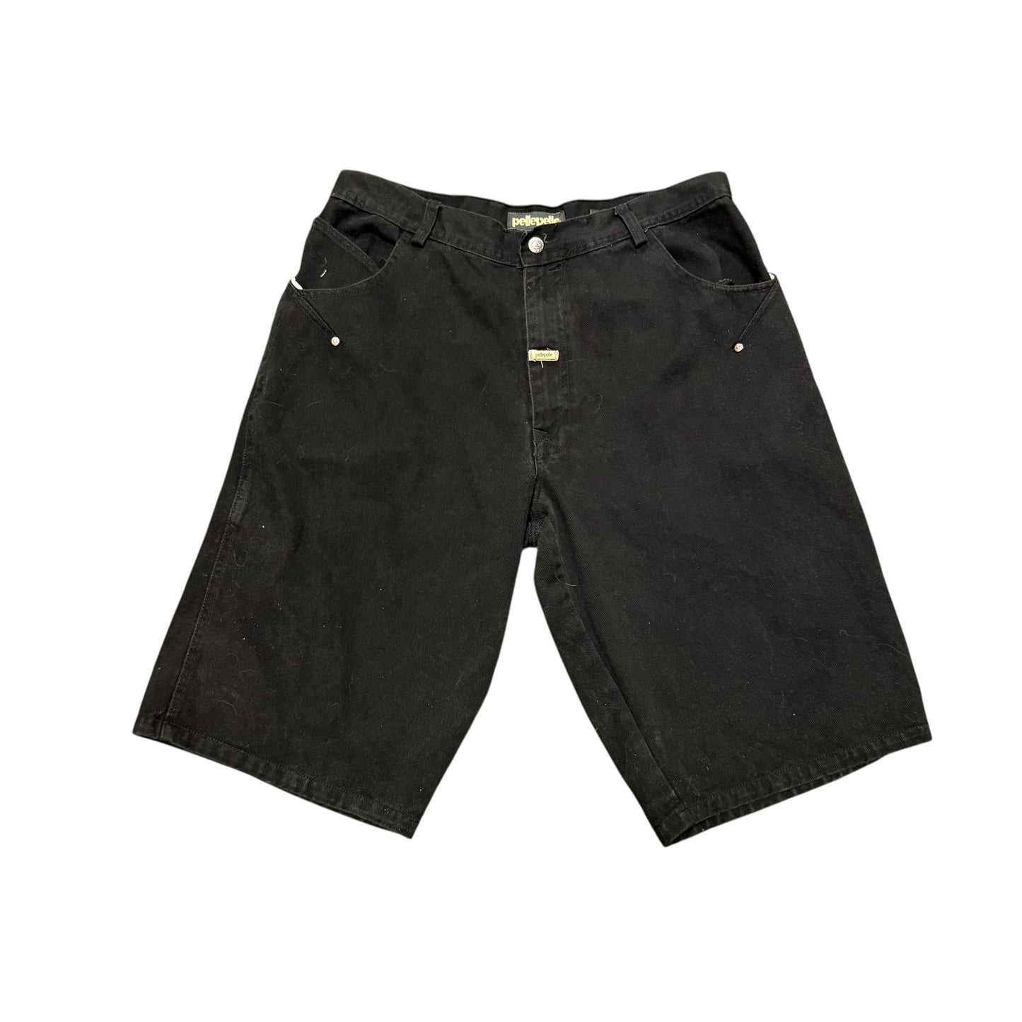 Pelle Pelle Black Denim Shorts