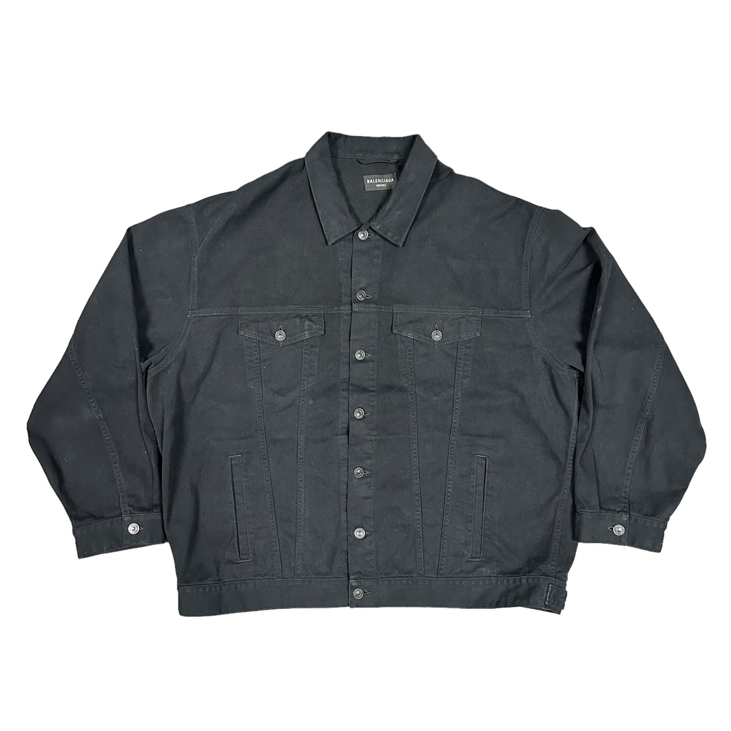 Balenciaga Tape Logo Denim Jacket