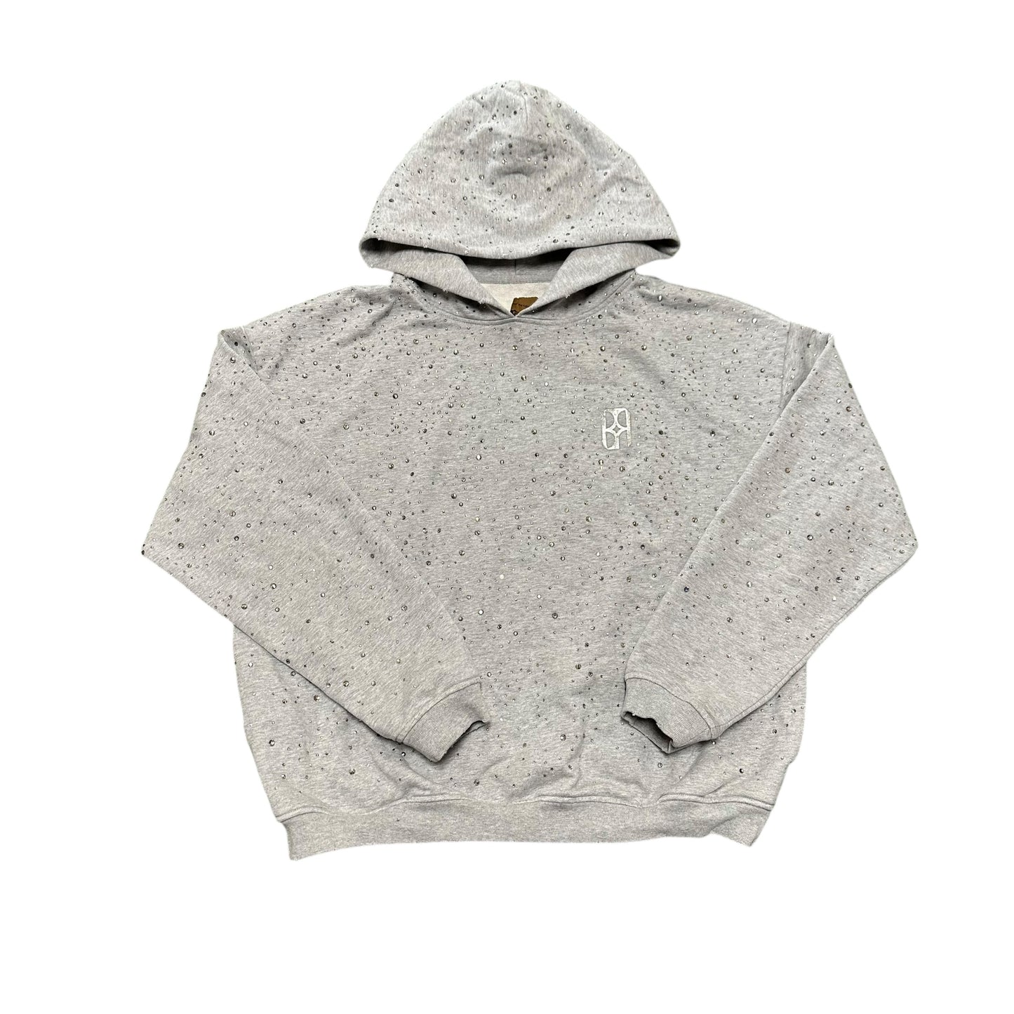 Birth Of Royal Child Grey Rhinestone Hoodie