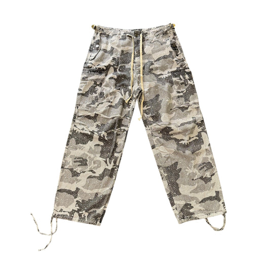 Vale Forever White Camo Crystal Cargos