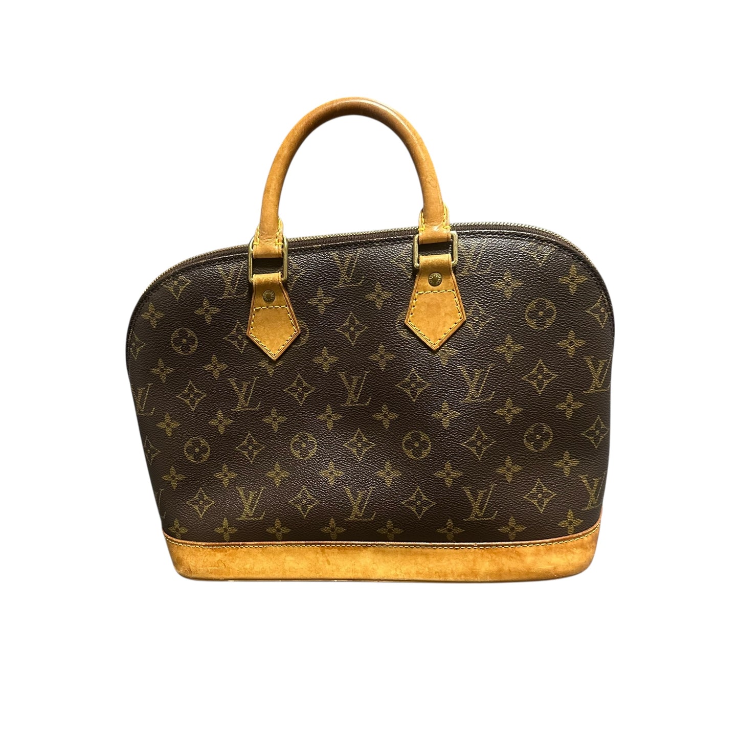 Louis Vuitton Alma Monogram Hand Bag Brown