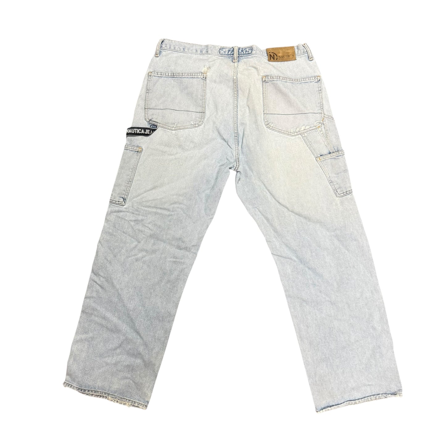 Vintage Nautical Distressed Blue Jeans