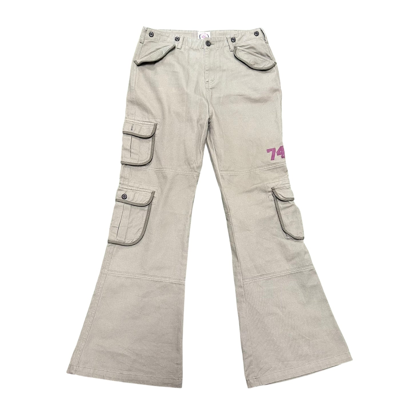 74iswar Flared Olive Pants