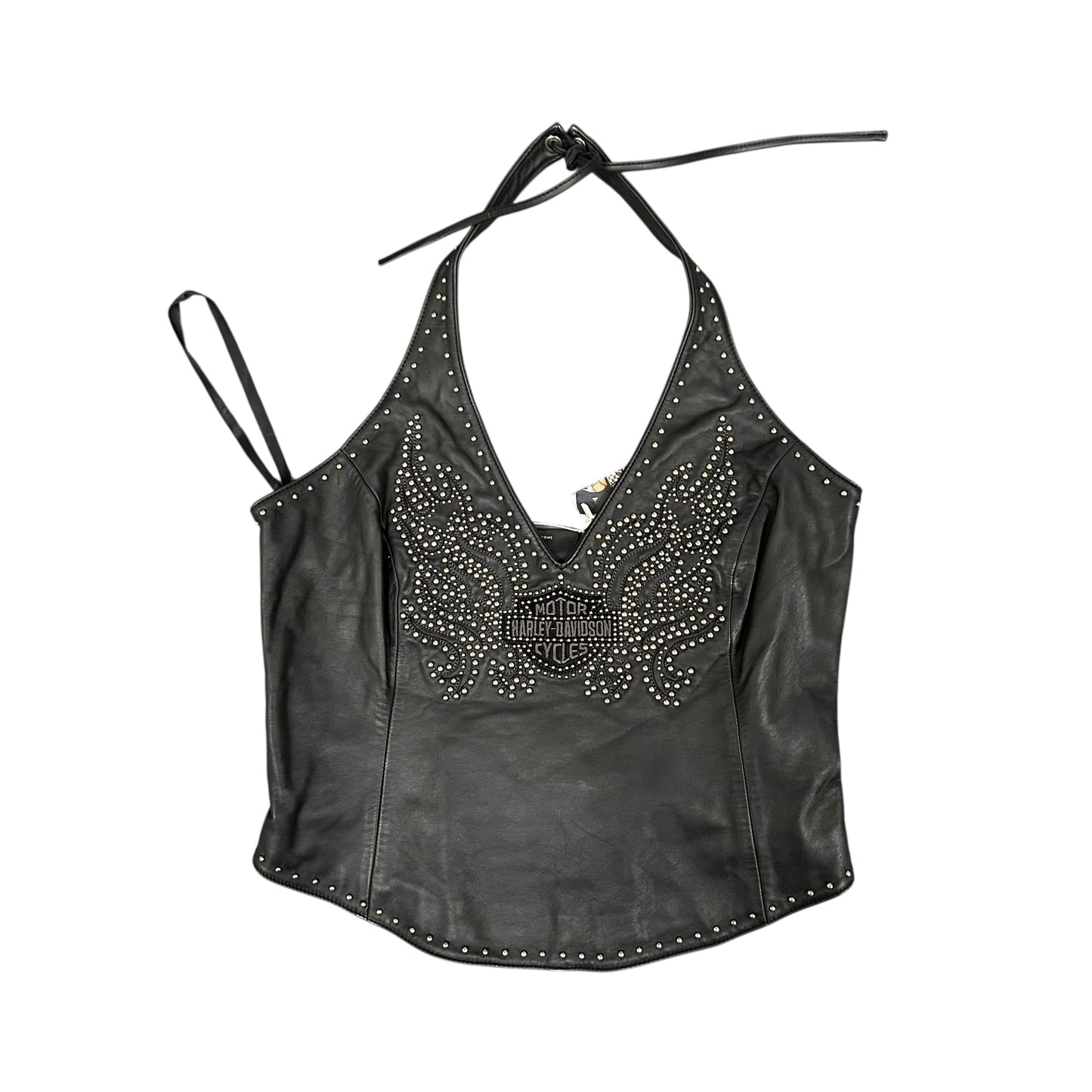 Harley Davidson Leather Studded Top