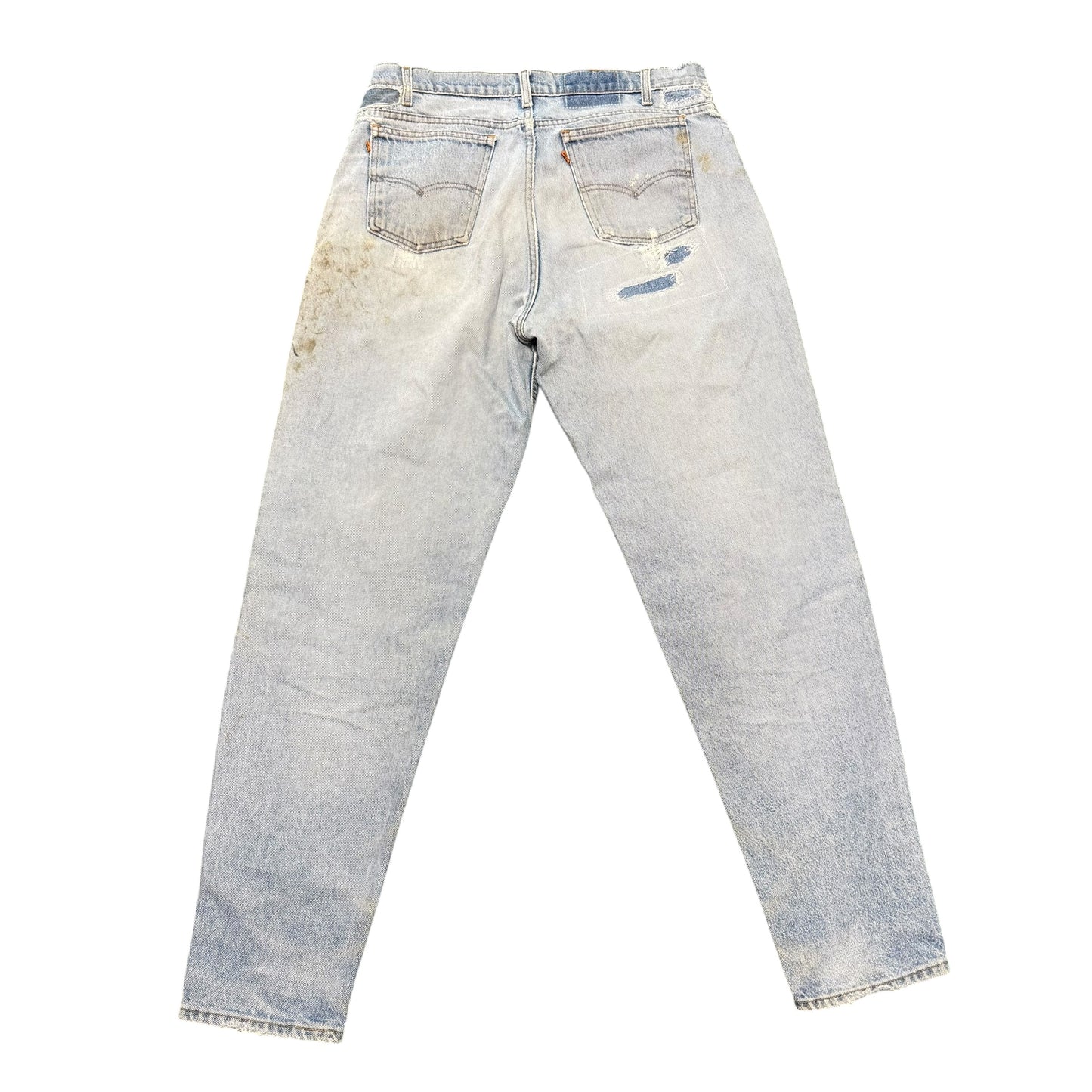 Vintage Orange Tab Patch Jeans