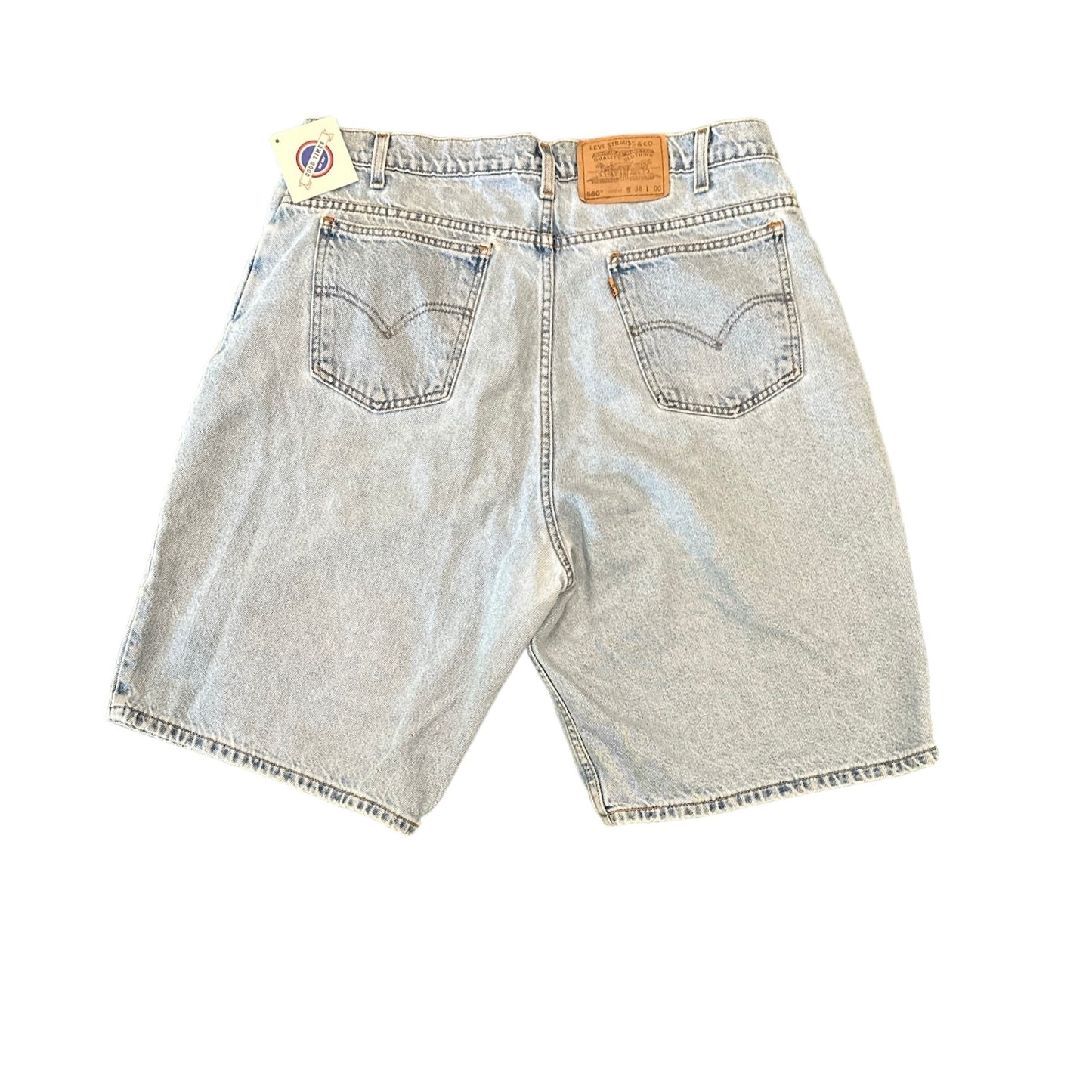 Vintage Levi's 560 Lt Blue Denim Shorts