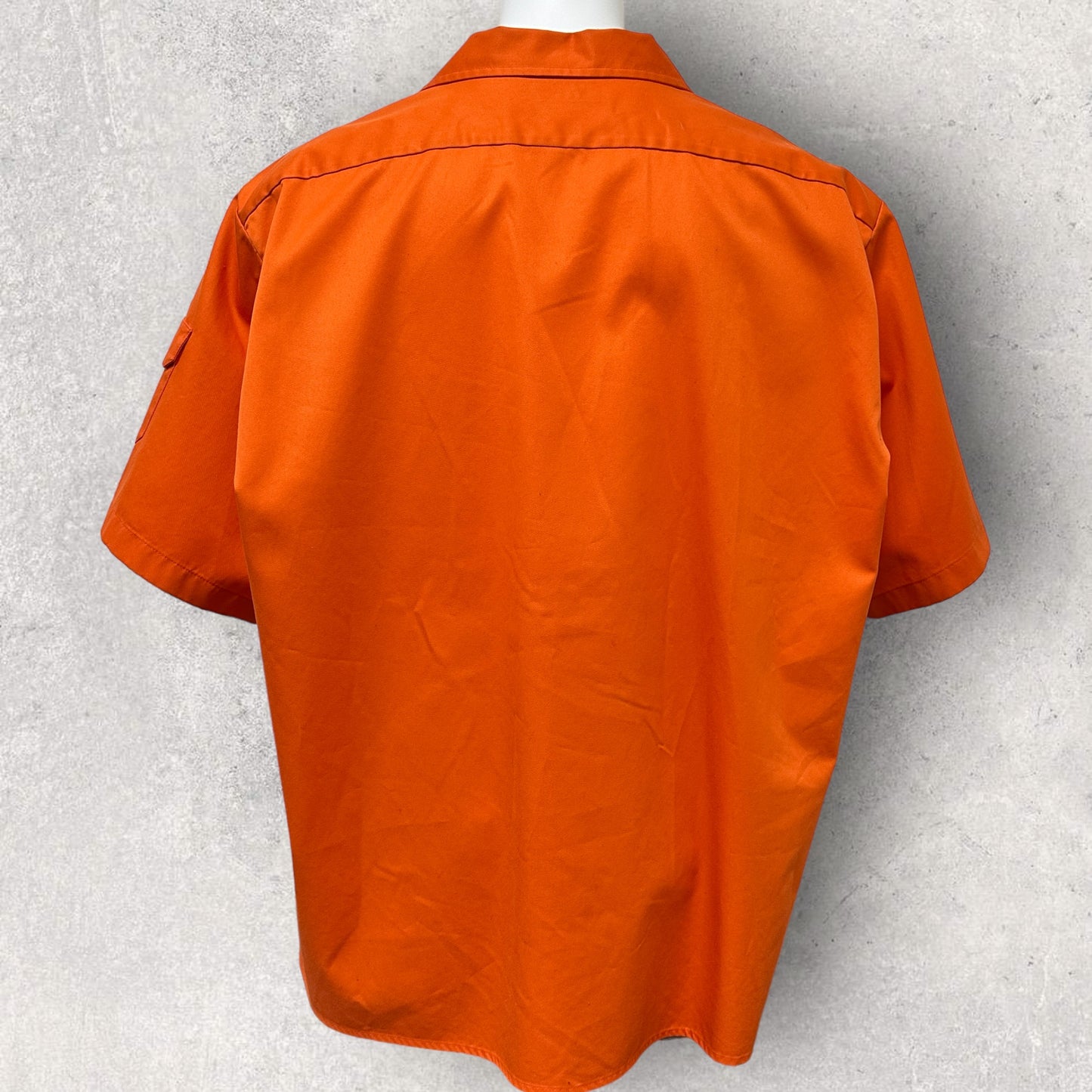 Balenciaga Orange Cargo Button Up