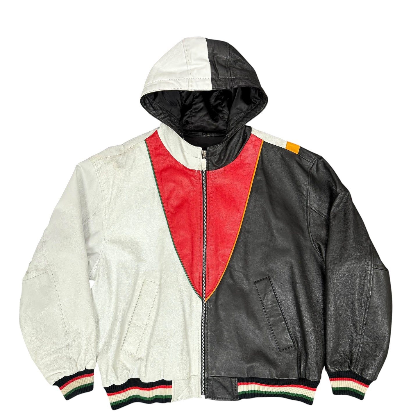 Vintage Yo! MTV Raps Leather Hooded Jacket