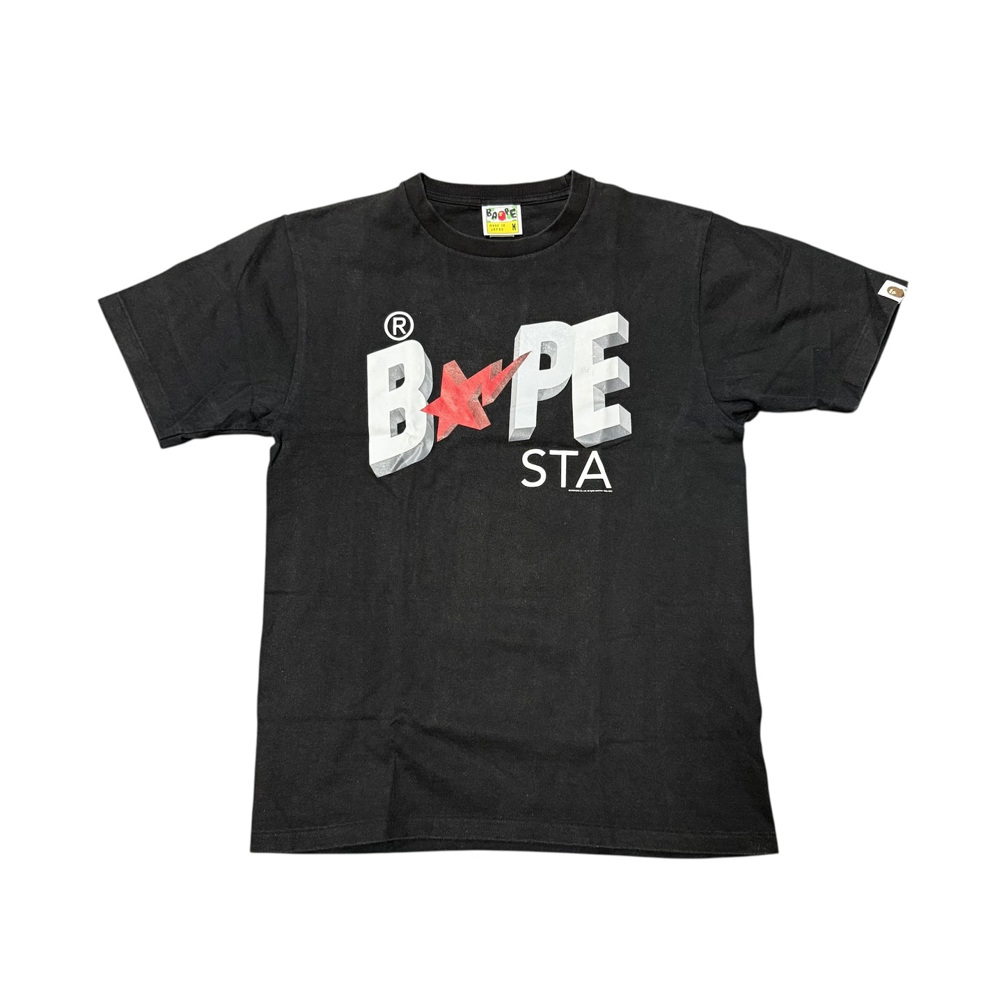 Bape Bapesta Red Logo Tee