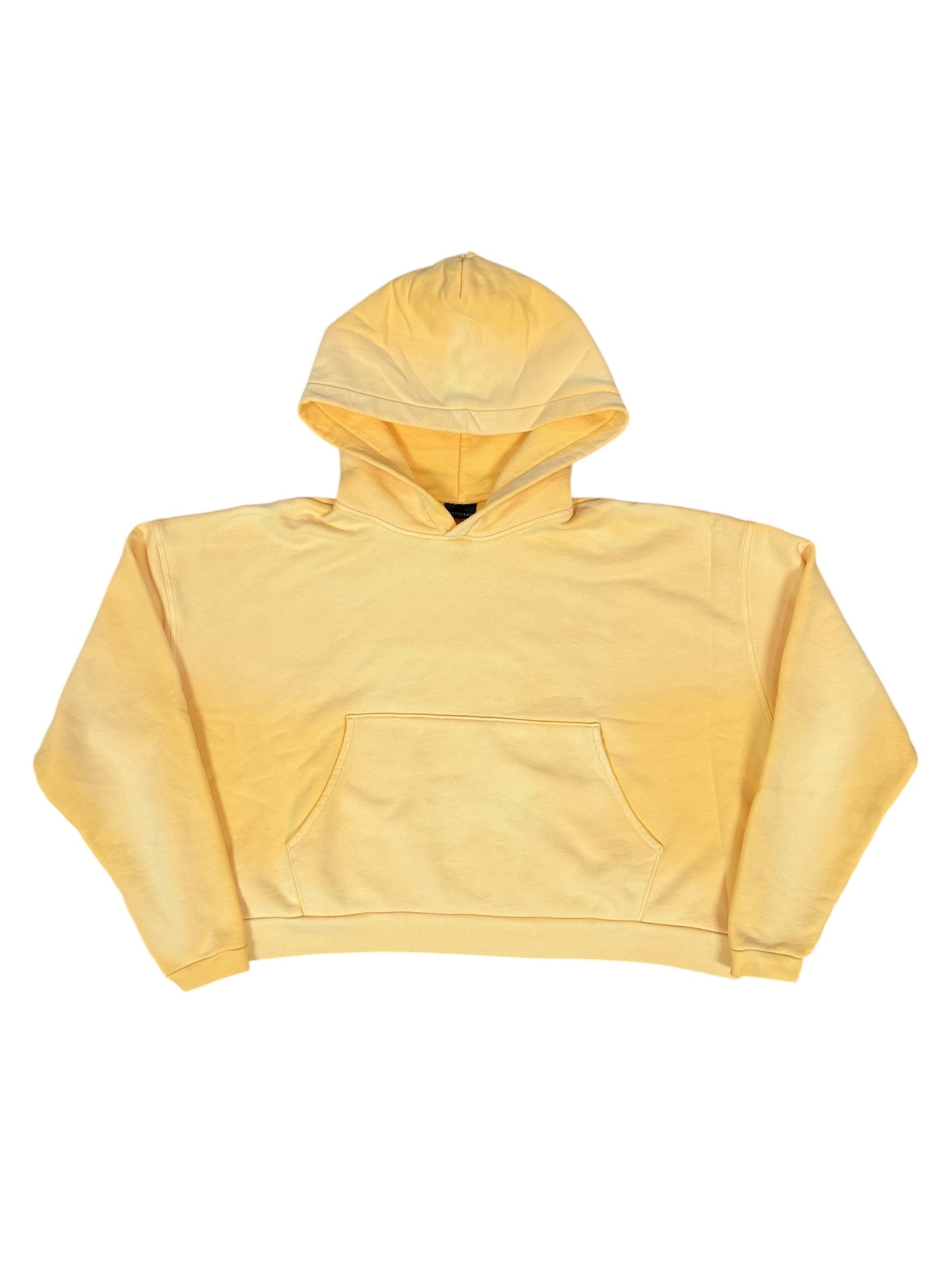 NEW GV Gallery Yellow Faded Crop Hoodie
