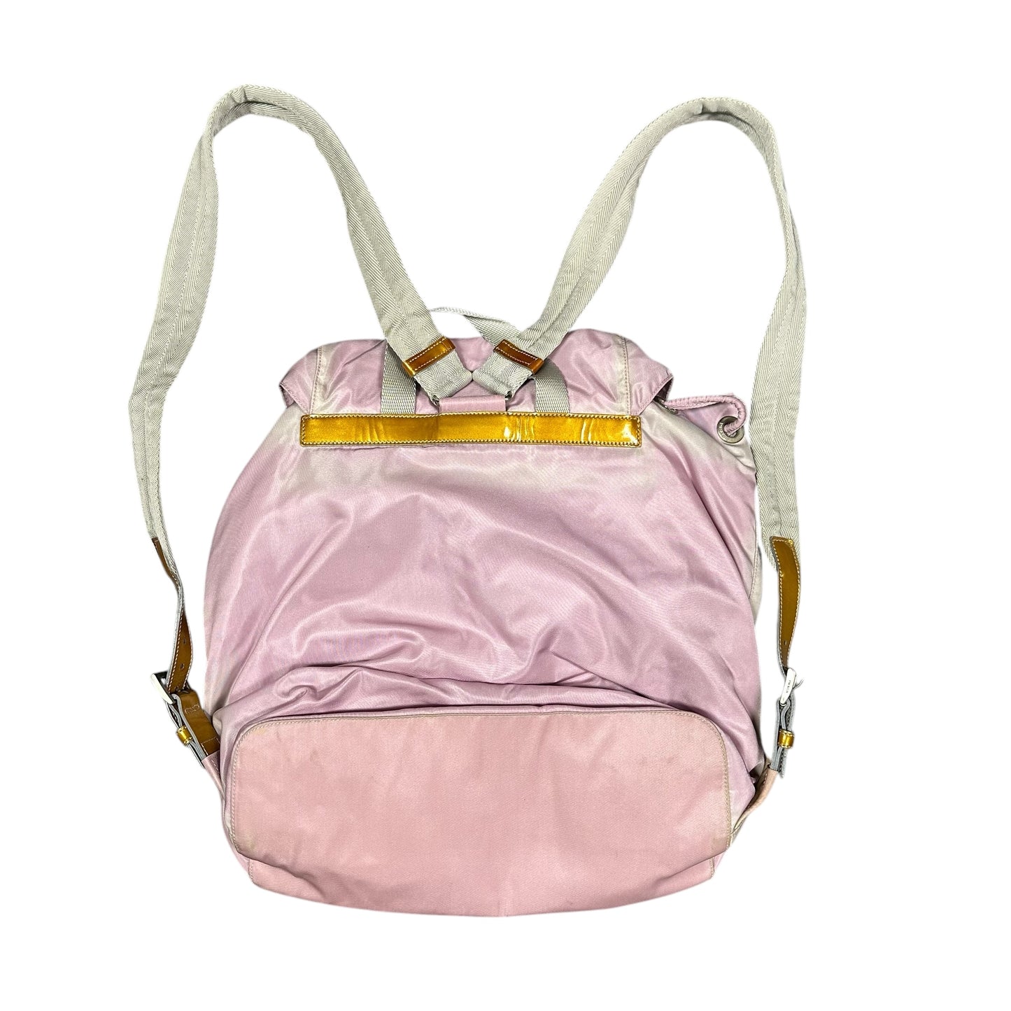 Prada Pink/Silver/Gold Backpack