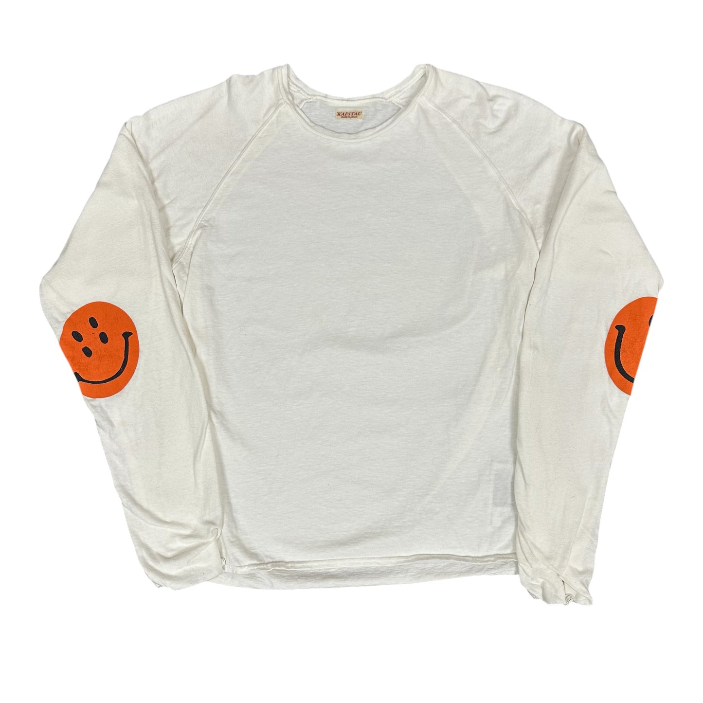 Kapital White L/S Smiley Tee