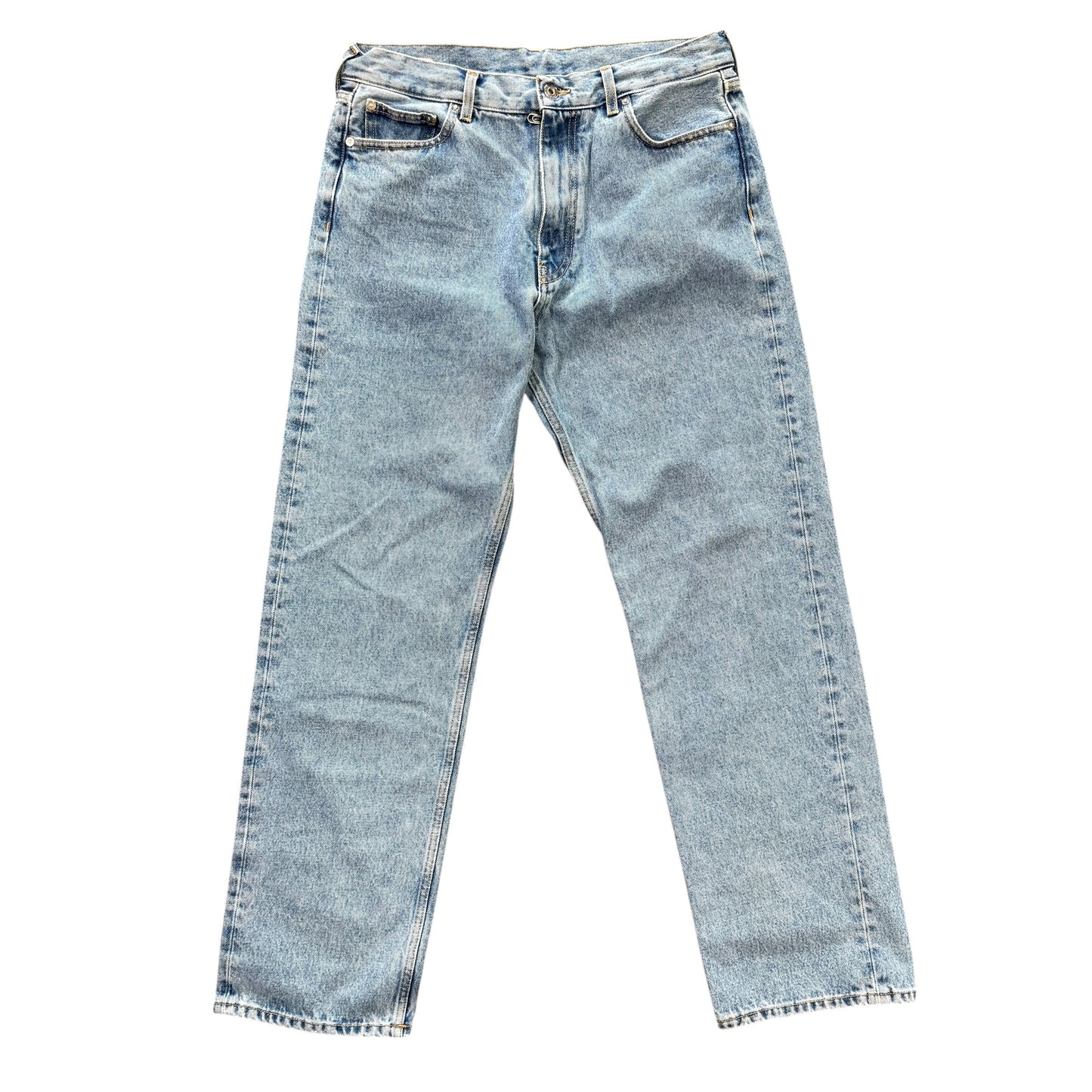 Off-White Straight Leg Blue Jeans