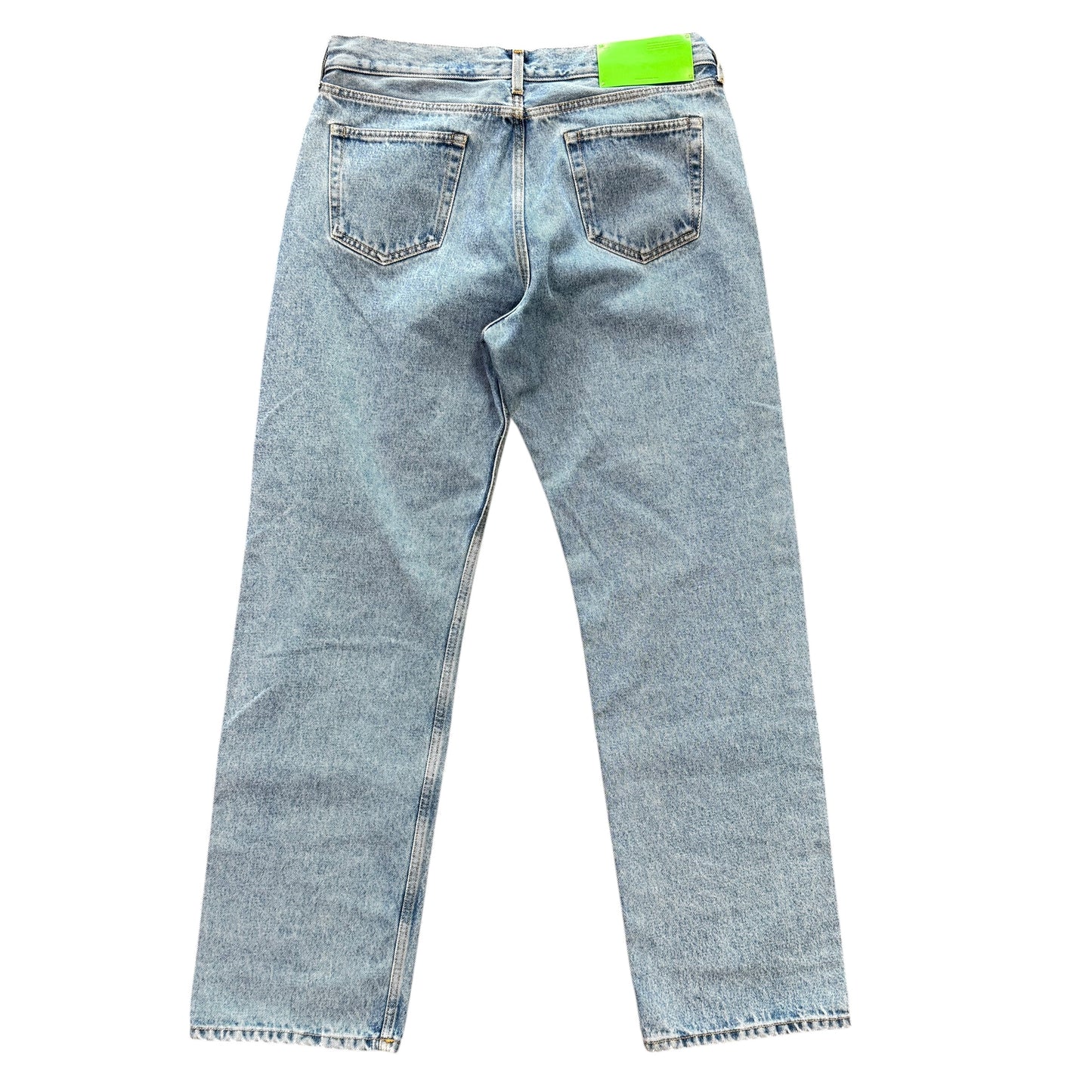 Off-White Straight Leg Blue Jeans
