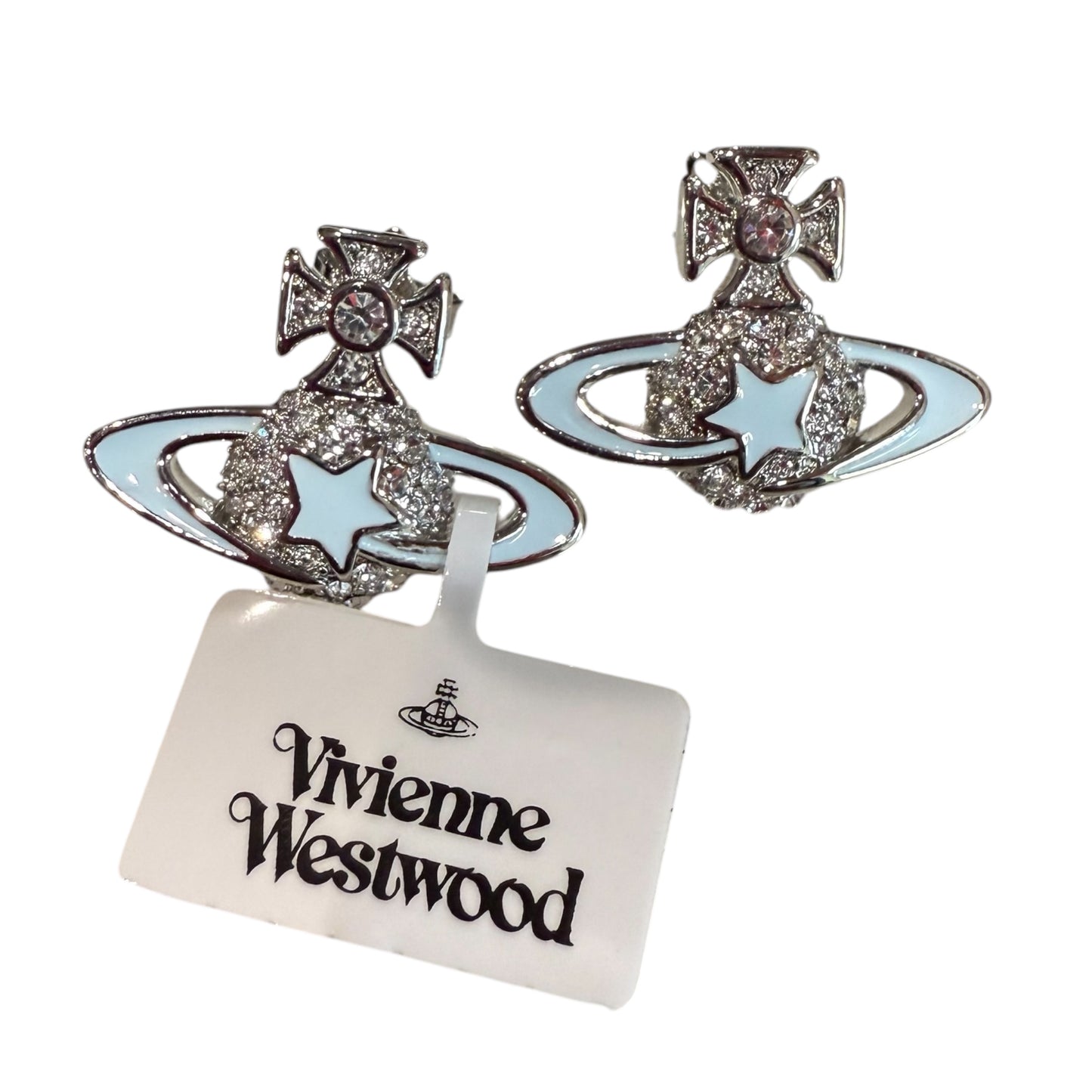 Vivienne Westwood Silver/Baby Blue Earrings
