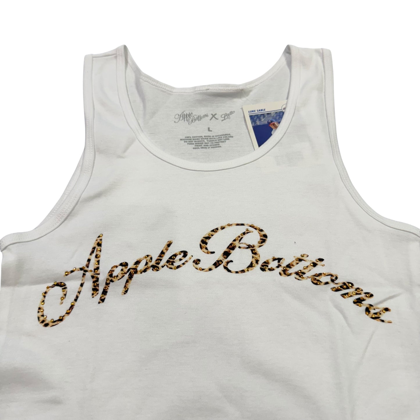 Apple Bottoms White Embellished Classic Tank