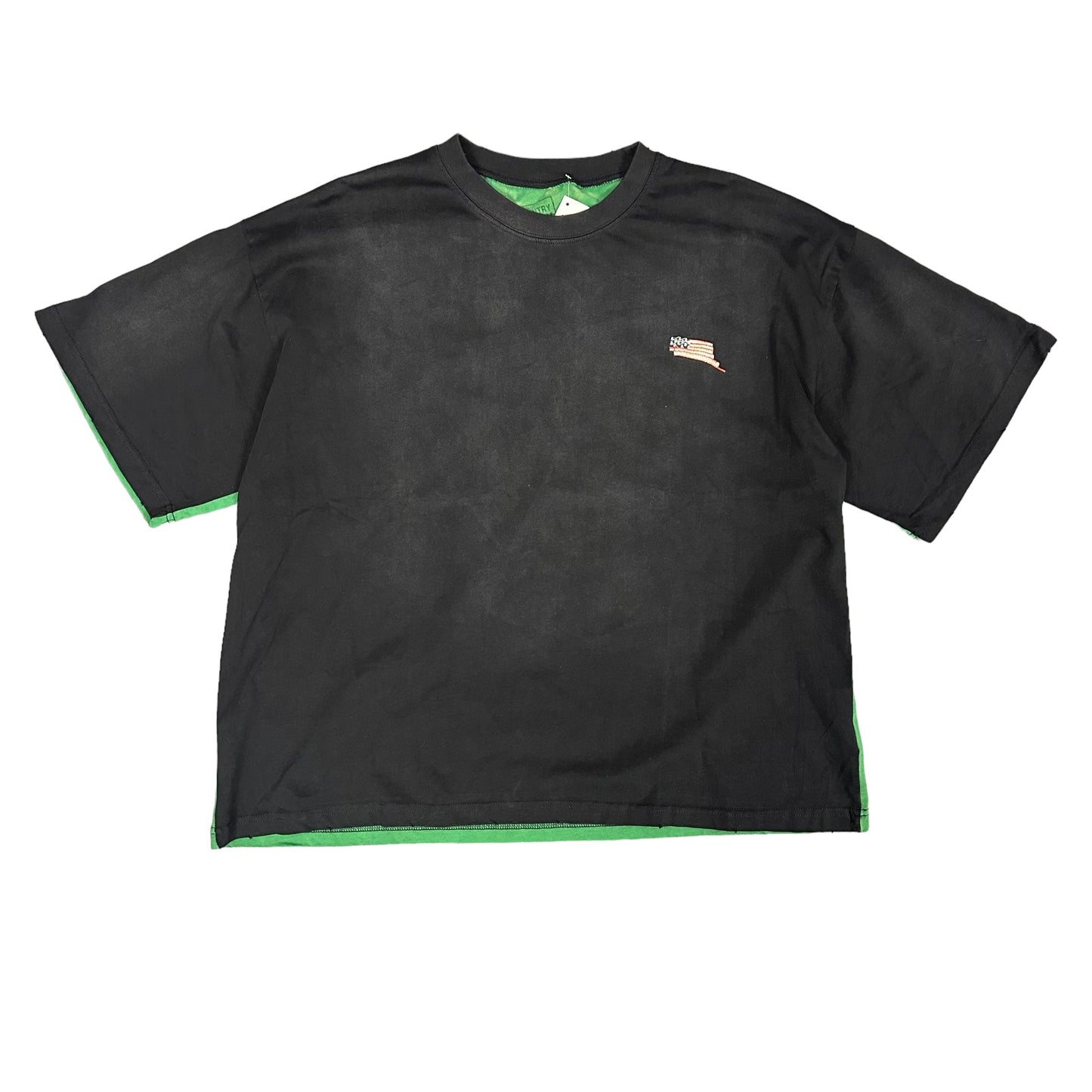 Kapital Grn/Blk Skeleton Tee
