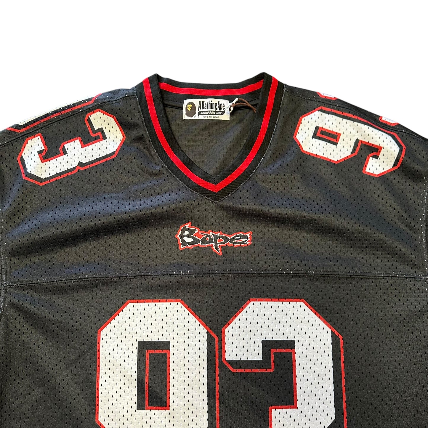 Bape Black/Red Football Jersey