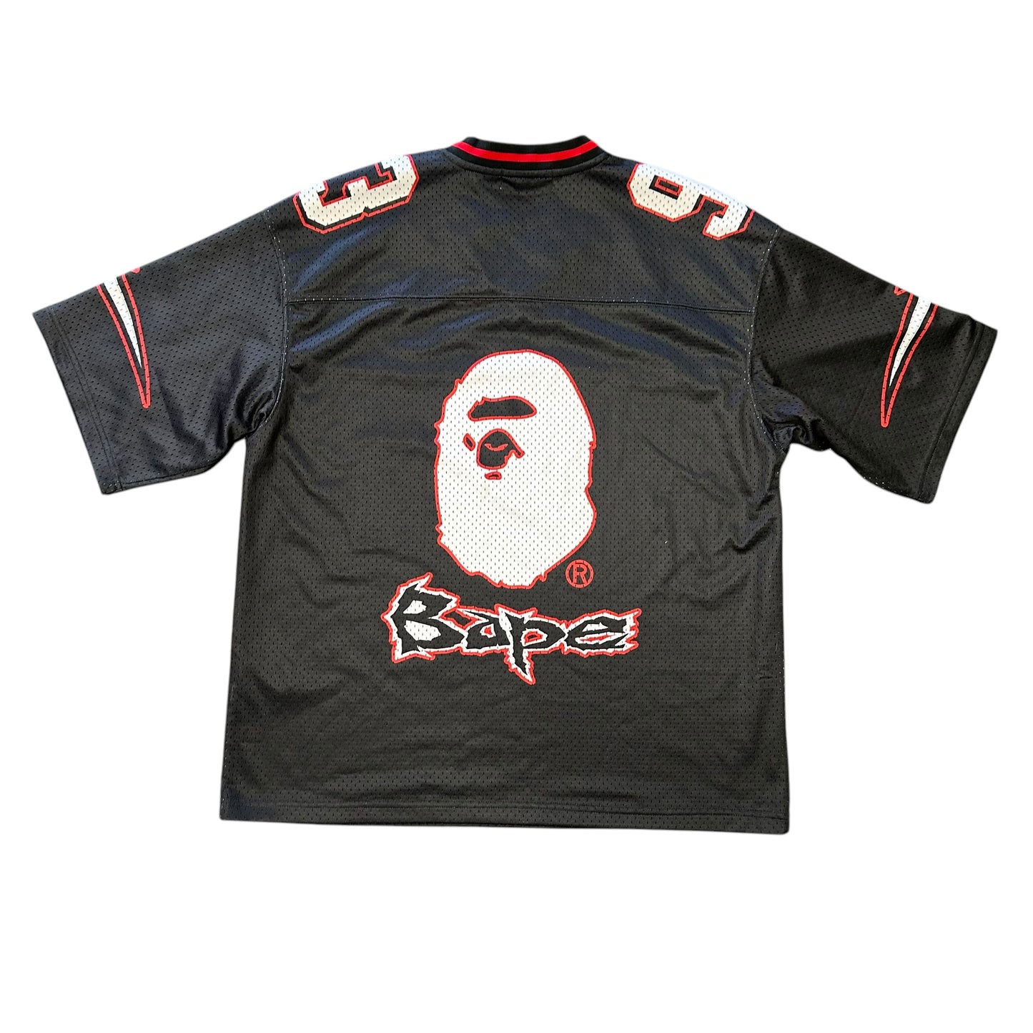 Bape Black/Red Football Jersey