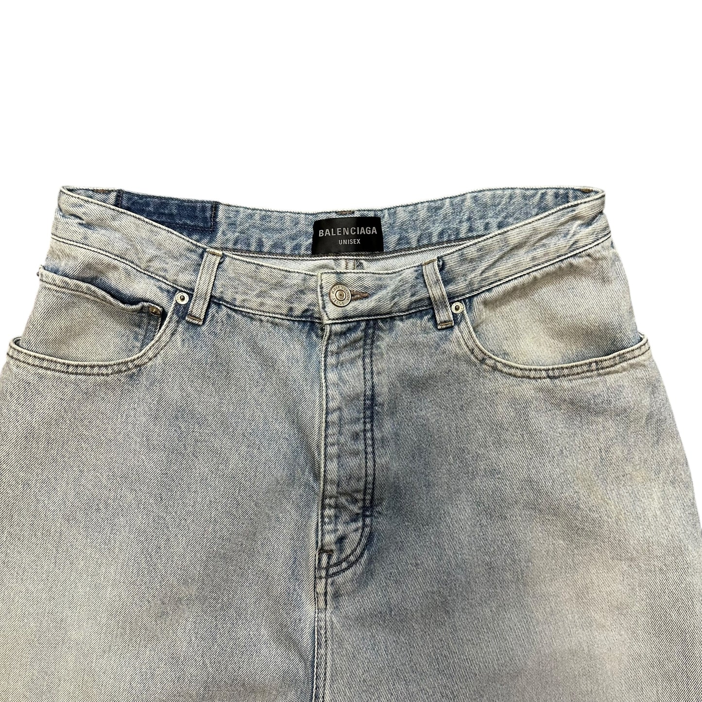 Balenciaga Light Wash Baggy Denim