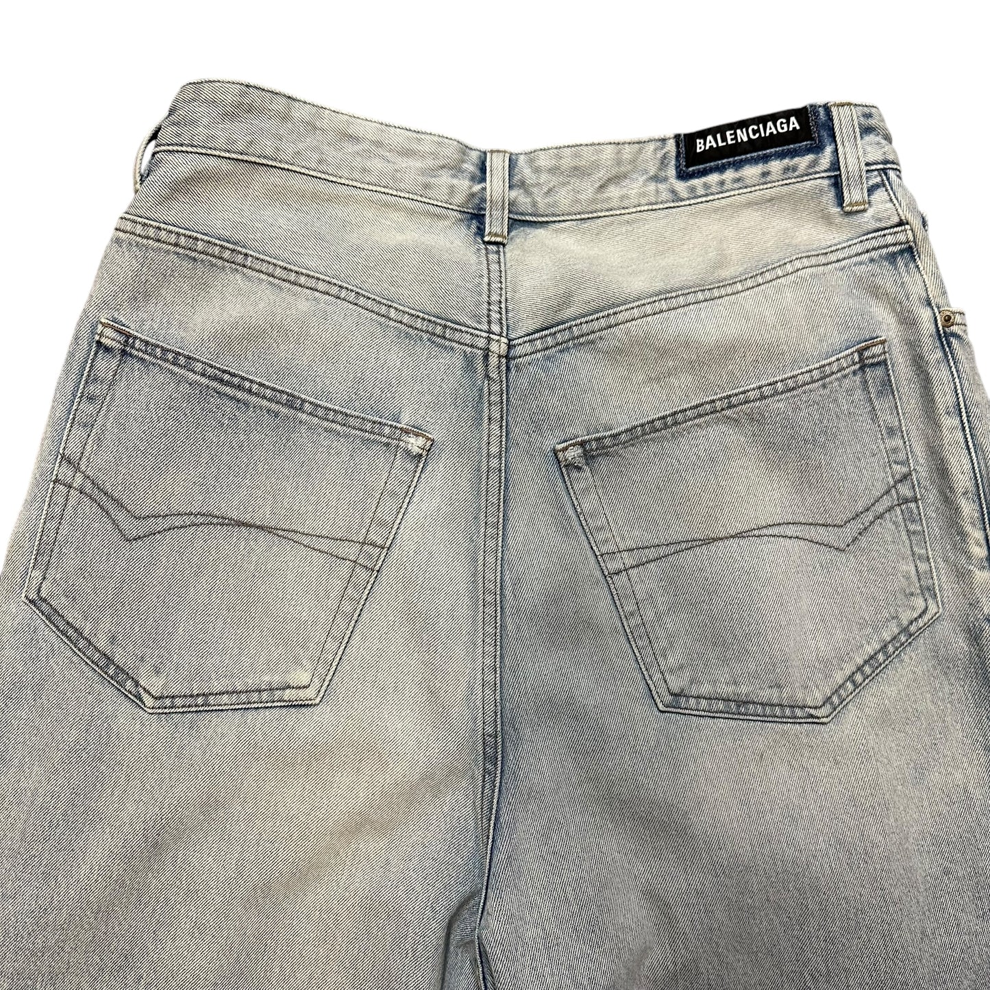 Balenciaga Light Wash Baggy Denim