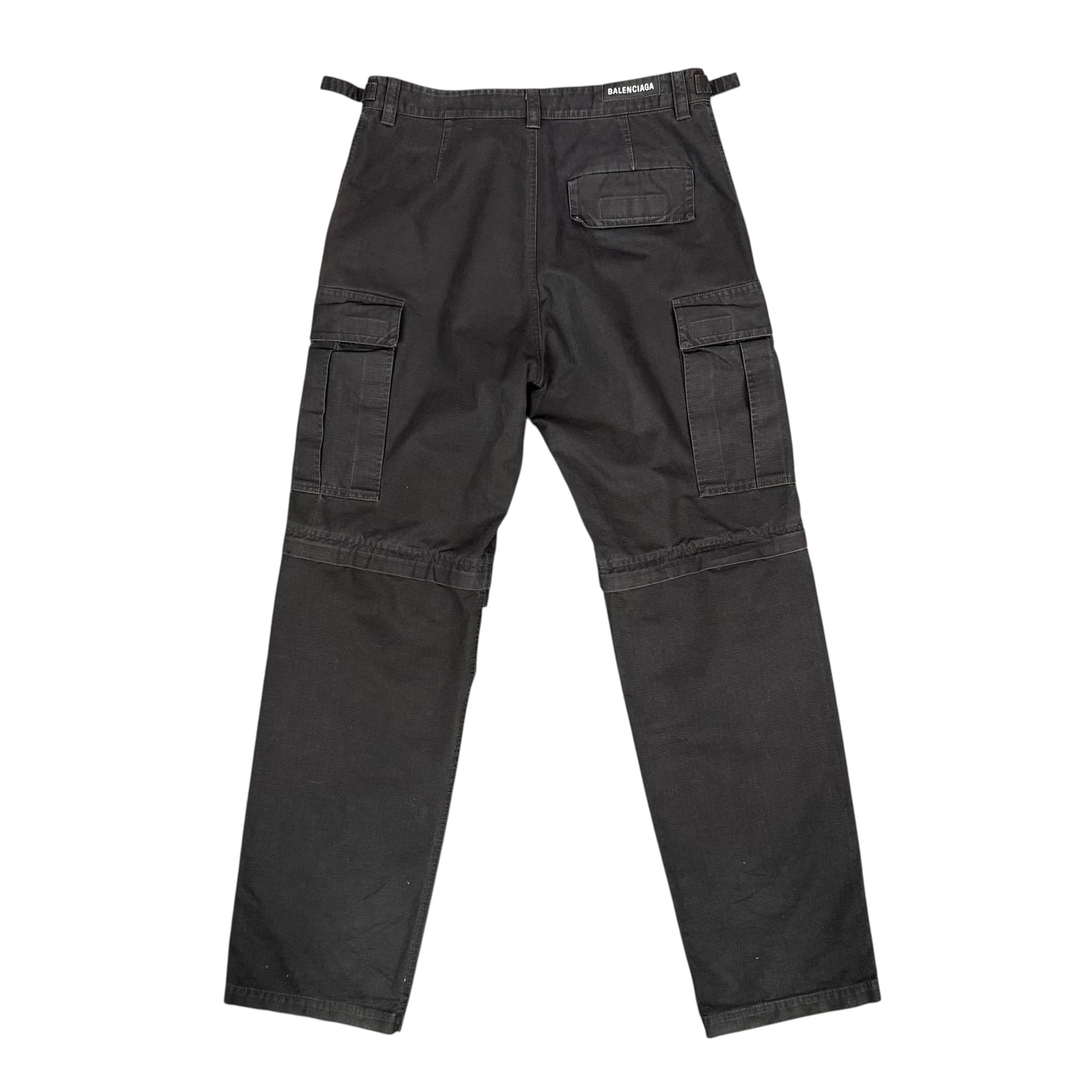 Balenciaga Black Convertible Cargo Pants