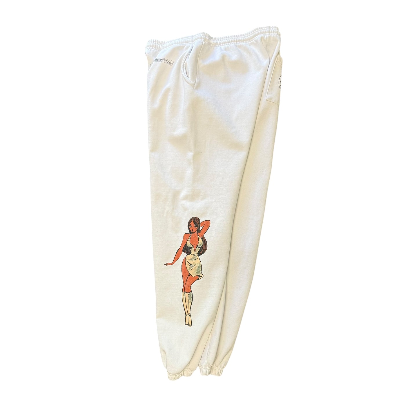 Chrome Hearts Deadly Doll White Sweatpants