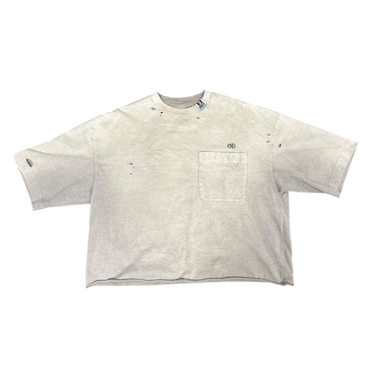 Maison Mihara Light Brown Faded Tee