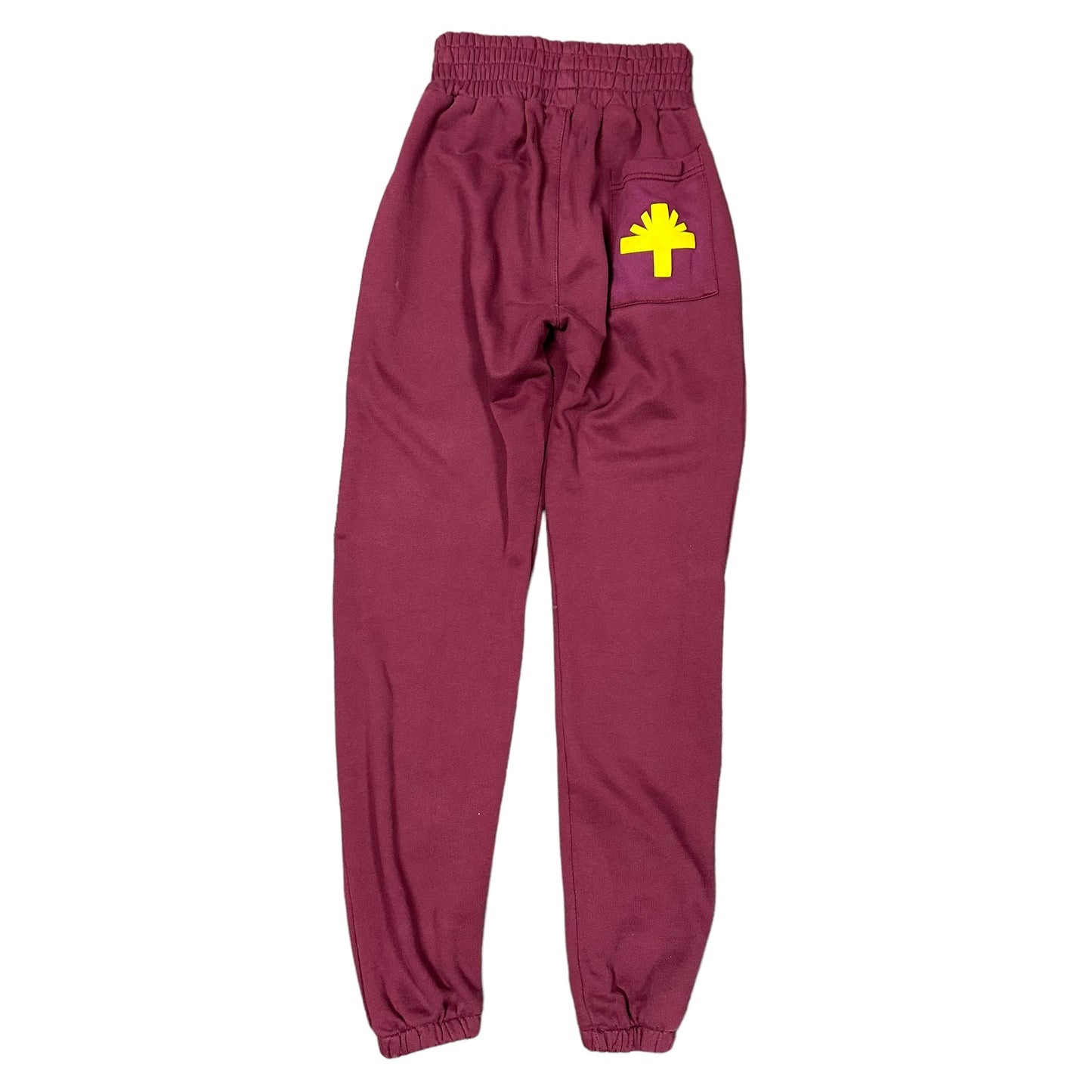Vertabrae Burgundy/Yellow Sweatpants