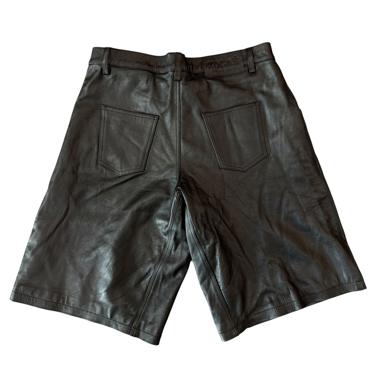 Zolaé Leather Black Shorts