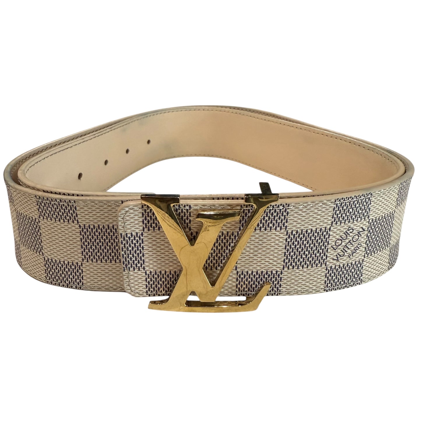 Louis Vuitton Damier Azur Initiales Belt