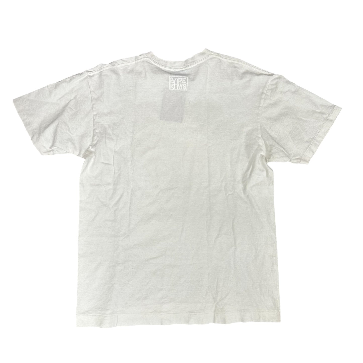 Bape x Kaws Camo Tee White
