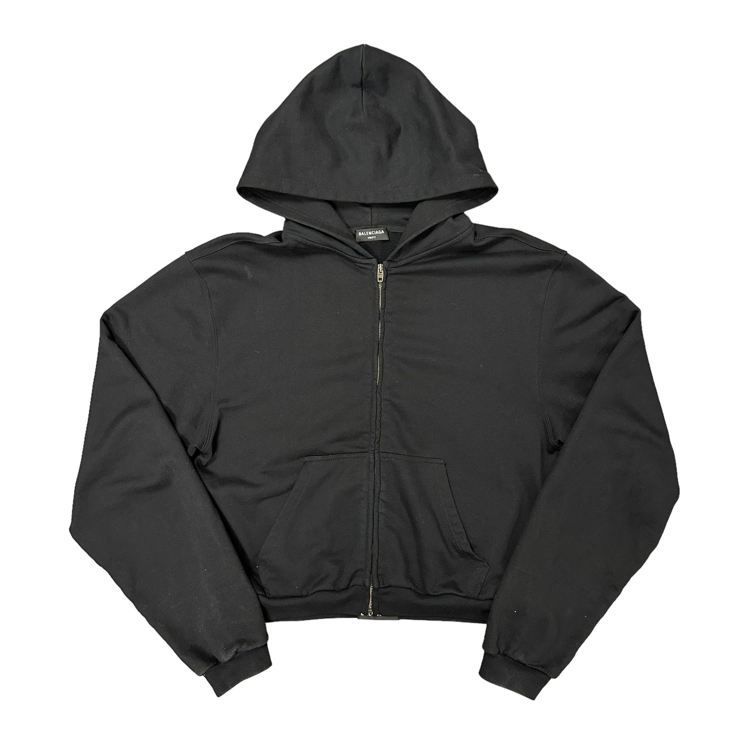 Black Balenciaga No Label Hoodie