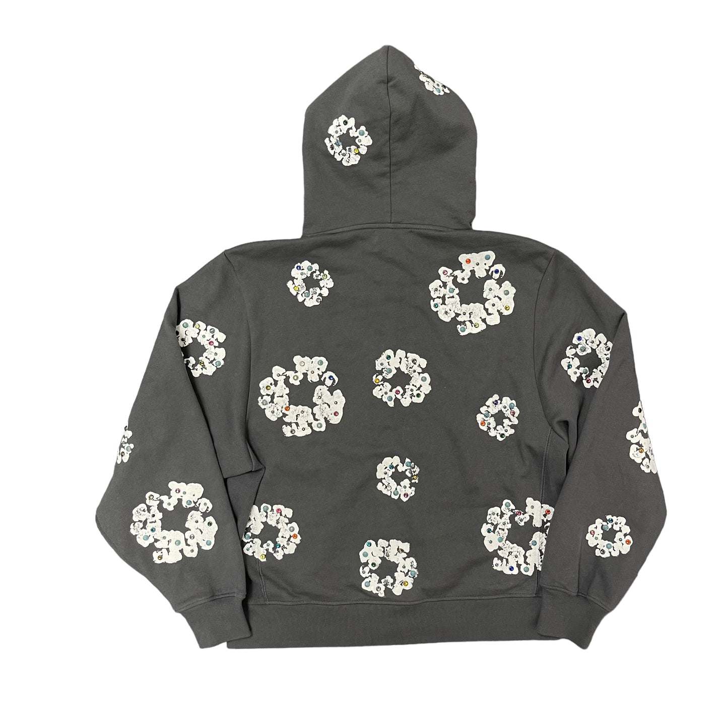 Gray Denim Tears Rhinestone Hoodie