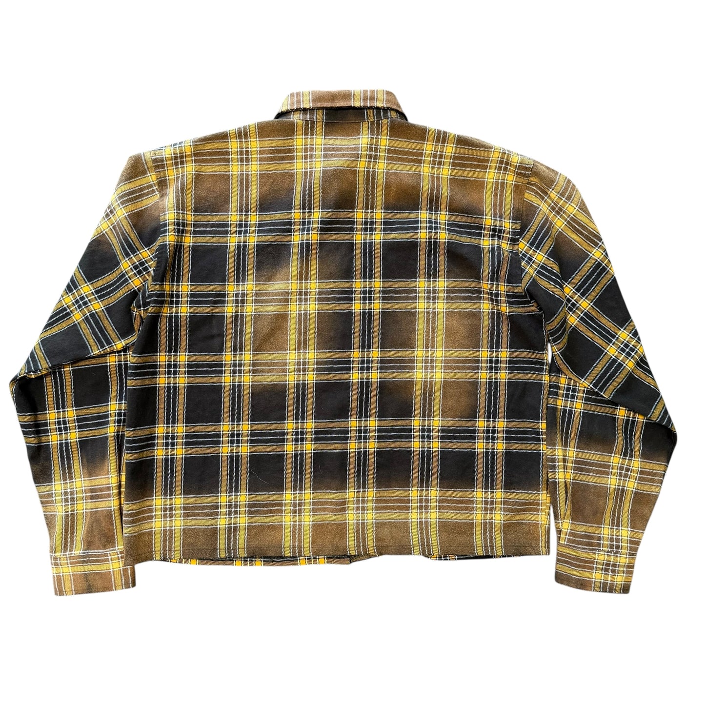 Vale Lives Brown/Yellow Rhinestone Flannel