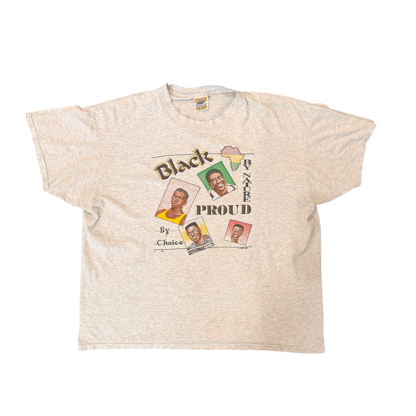 Vintage “Black By Nature” Grey Tee