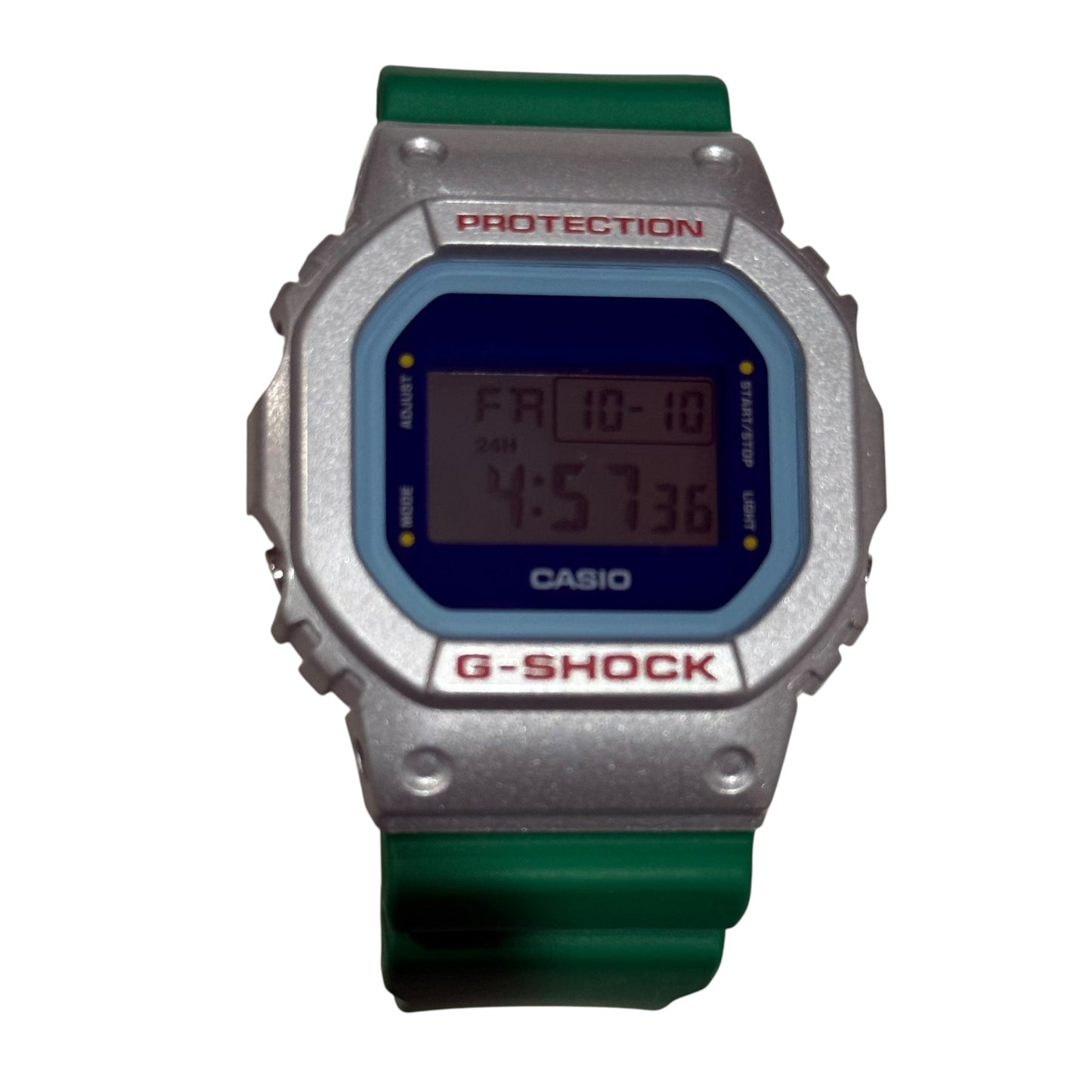 G Shock Silver/Green