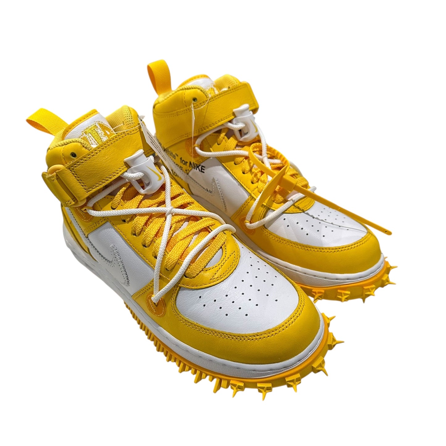 NEW Off White x Air Force 1 Mid Varsity Maize