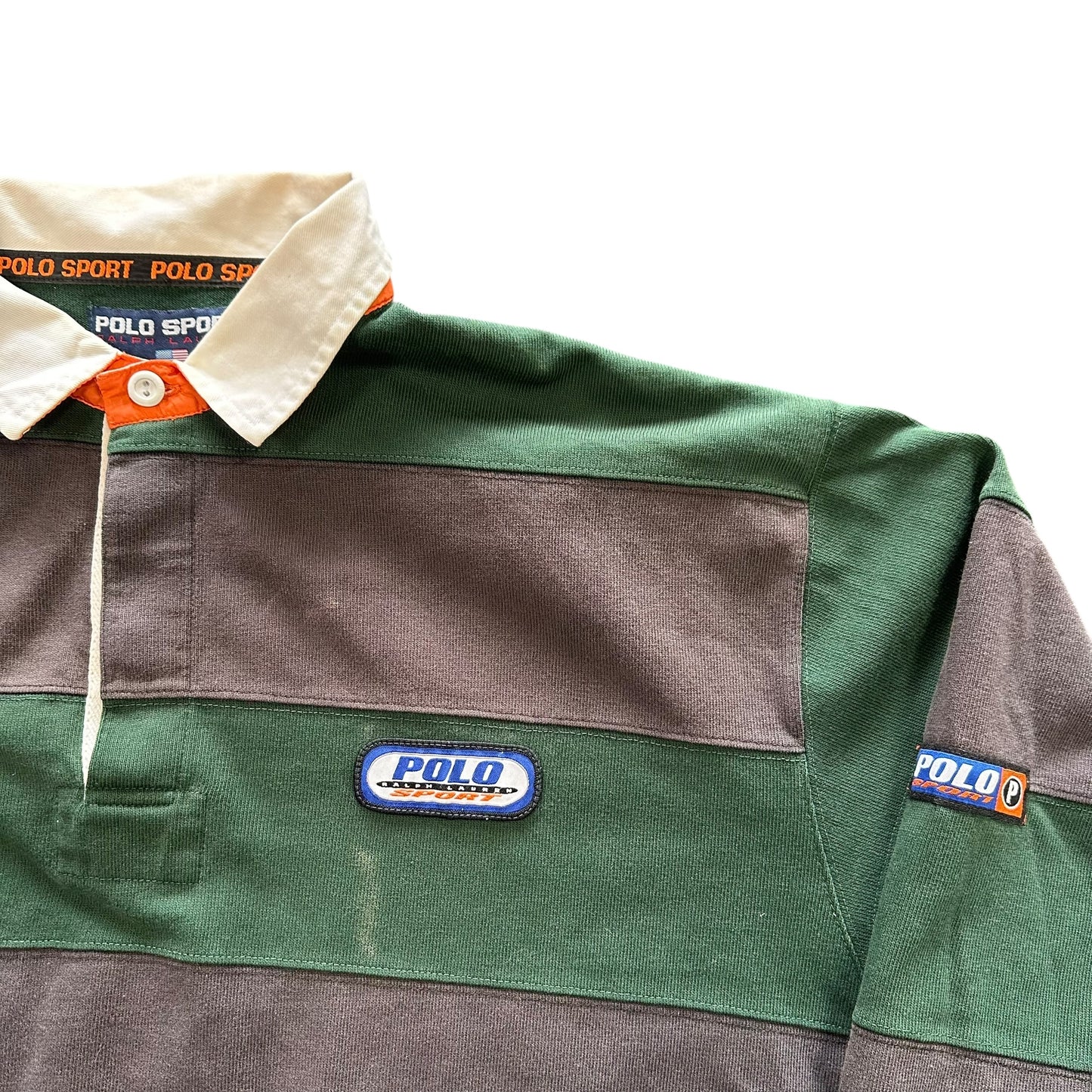 Vintage Polo Sport Ralph Striped Green/Black L/S